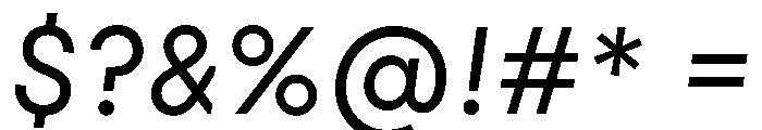 PinokioSans BookItalic Font OTHER CHARS