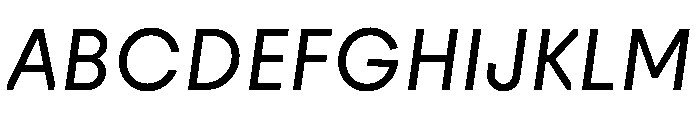 PinokioSans BookItalic Font UPPERCASE
