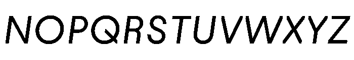 PinokioSans BookItalic Font UPPERCASE