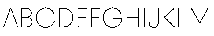 PinokioSans ExtraLight Font UPPERCASE
