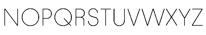 PinokioSans ExtraLight Font UPPERCASE