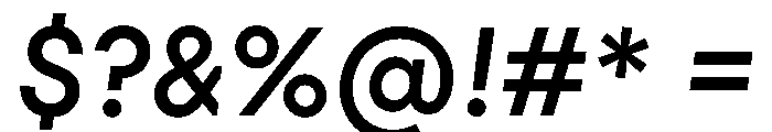PinokioSans MediumItalic Font OTHER CHARS