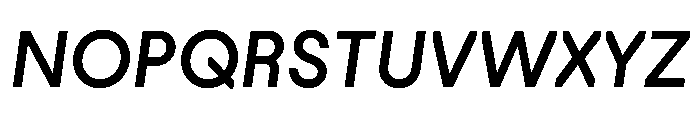 PinokioSans MediumItalic Font UPPERCASE