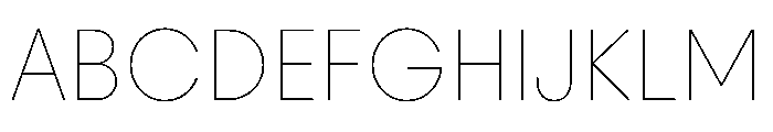 PinokioSans Thin Font UPPERCASE