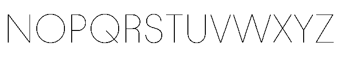 PinokioSans Thin Font UPPERCASE