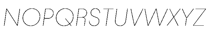 PinokioSans ThinItalic Font UPPERCASE