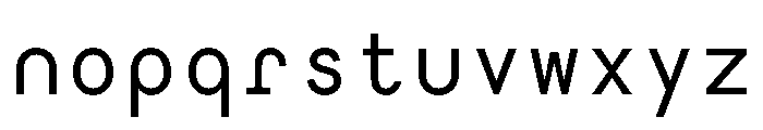 PinopolisMono Regular Font LOWERCASE