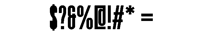 Pion Black Instance Font OTHER CHARS