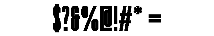 Pion Heavy Instance Font OTHER CHARS