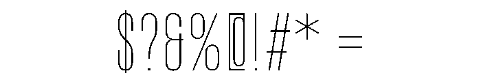 Pion Light Instance Font OTHER CHARS
