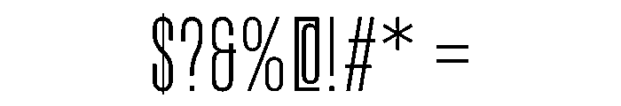 Pion Regular Instance Font OTHER CHARS