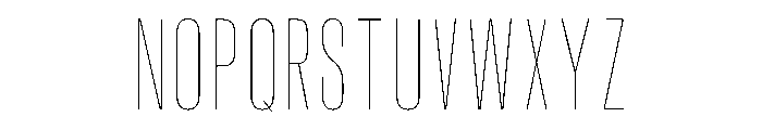 Pion Thin Instance Font UPPERCASE