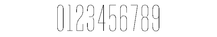 Pion Thin Font OTHER CHARS