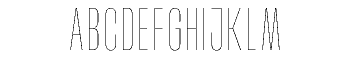 Pion Thin Font UPPERCASE