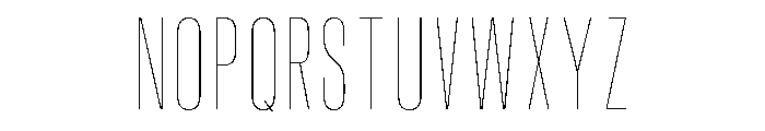 Pion Thin Font UPPERCASE