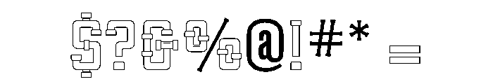 Pipeline Regular Font OTHER CHARS