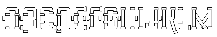 Pipeline Regular Font UPPERCASE