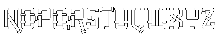 Pipeline Regular Font UPPERCASE