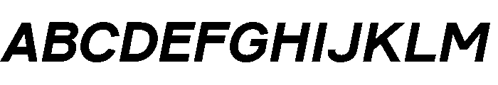 Pirelli BoldItalic Font UPPERCASE