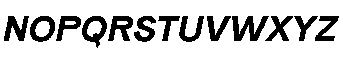 Pirelli BoldItalic Font UPPERCASE