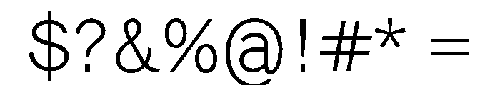 Pirelli Light Font OTHER CHARS