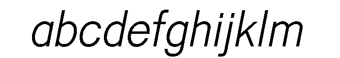 Pirelli LightItalic FONT