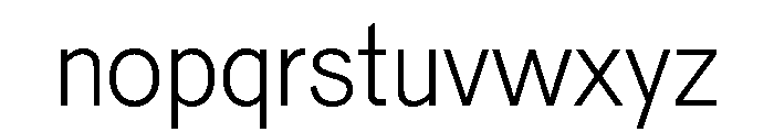 Pirelli Light Font LOWERCASE