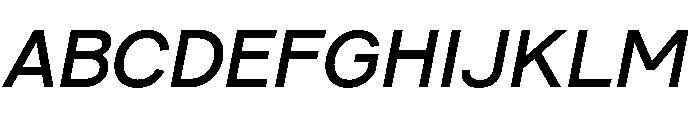 Pirelli MediumItalic Font UPPERCASE