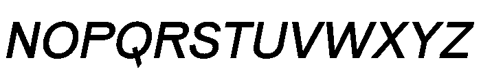 Pirelli MediumItalic Font UPPERCASE