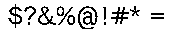Pirelli Regular Font OTHER CHARS