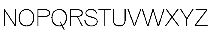 Pirelli Thin Font UPPERCASE
