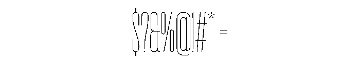 Pirol01 Thin Font OTHER CHARS