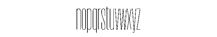 Pirol01 Thin Font LOWERCASE
