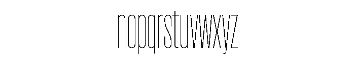 Pirol02 Thin Font LOWERCASE