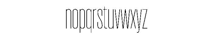 Pirol03 Thin Font LOWERCASE