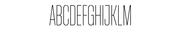 Pirol04 Thin Font UPPERCASE