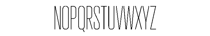 Pirol04 Thin Font UPPERCASE
