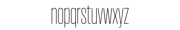 Pirol04 Thin Font LOWERCASE
