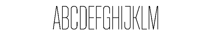 Pirol05 Thin Font UPPERCASE