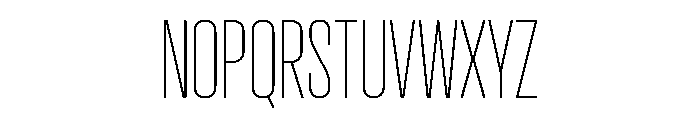 Pirol05 Thin Font UPPERCASE