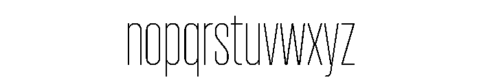 Pirol05 Thin Font LOWERCASE