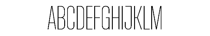 Pirol06 Thin Font UPPERCASE
