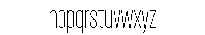 Pirol06 Thin Font LOWERCASE