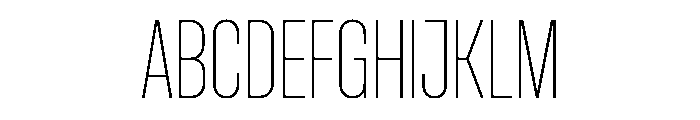 Pirol07 Thin Font UPPERCASE