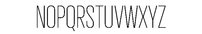 Pirol07 Thin Font UPPERCASE