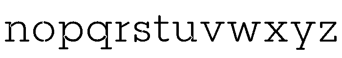 Piron StencilDEMO Font LOWERCASE