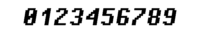 Pixel Bold Italic Font OTHER CHARS