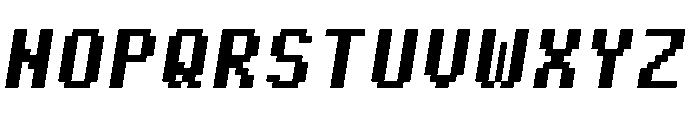 Pixel Bold Italic Font UPPERCASE