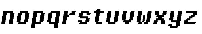 Pixel Bold Italic Font LOWERCASE