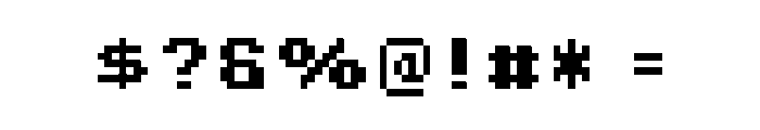 Pixel Bold Small Font OTHER CHARS